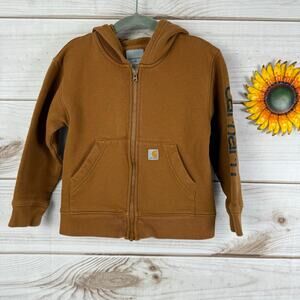 carhartt‎ logo full zip toddler sweatshirt 4T